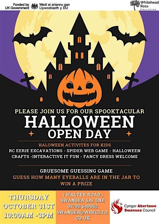 Spooktacular Halloween Open Day Swansea