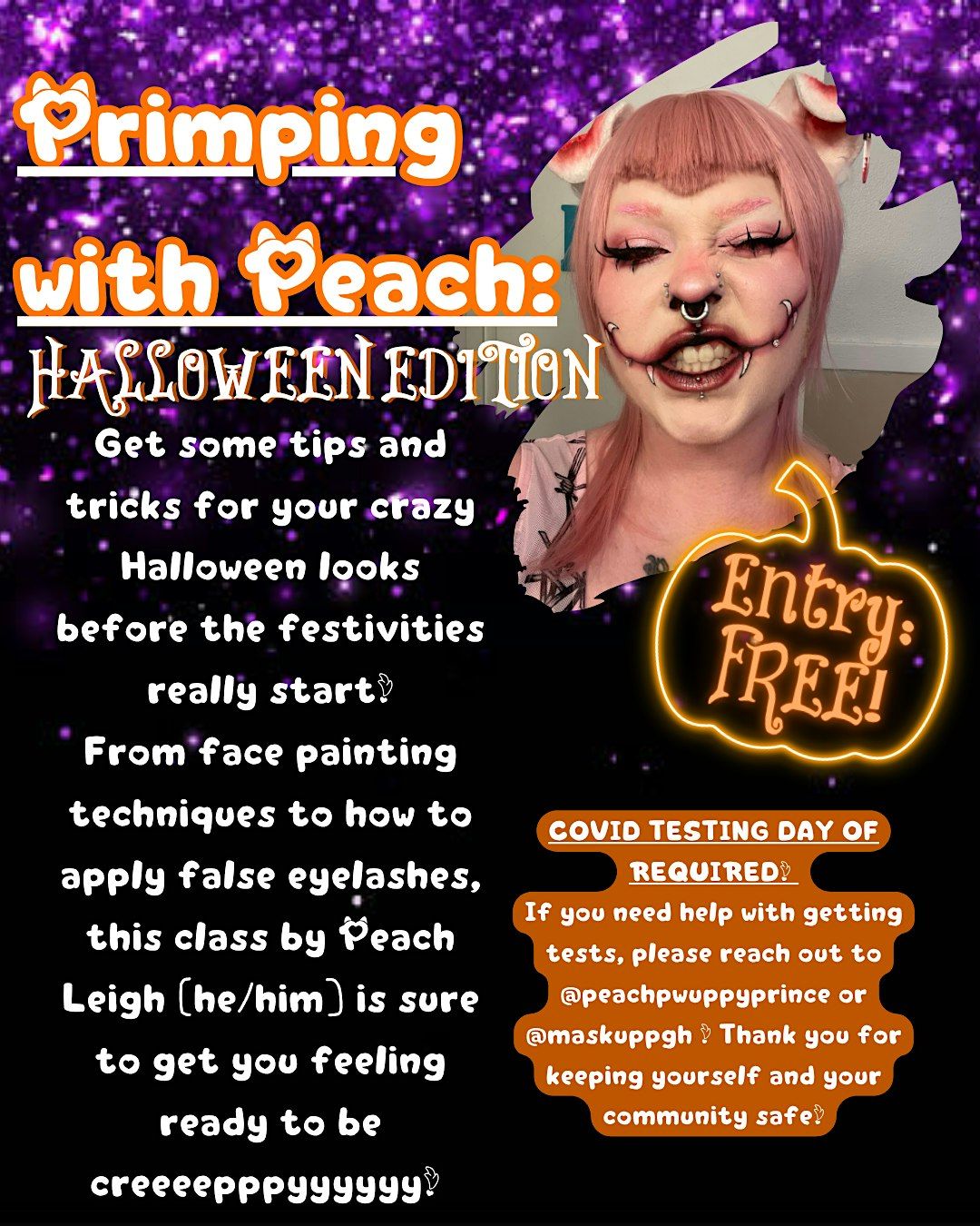Primping with Peach: Halloween Edition (Oakland)
