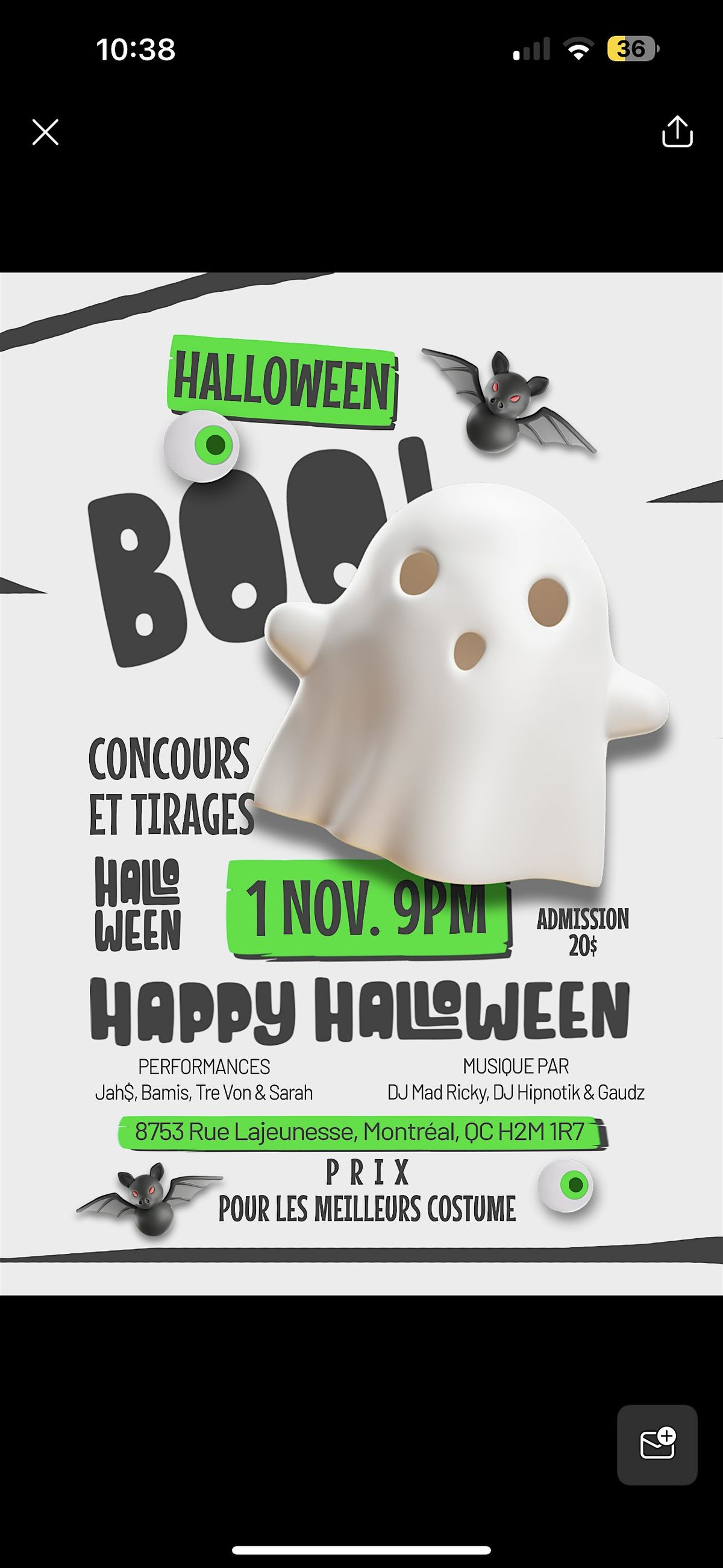 HALLOWEEN PARTY PERFORMANCES PAR Jah$, Bamis, Tre Von & Sarah