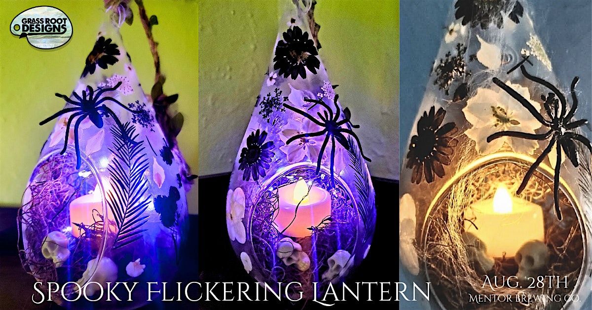 Spooky Flickering Flower Lantern | Mentor Brewing Co.