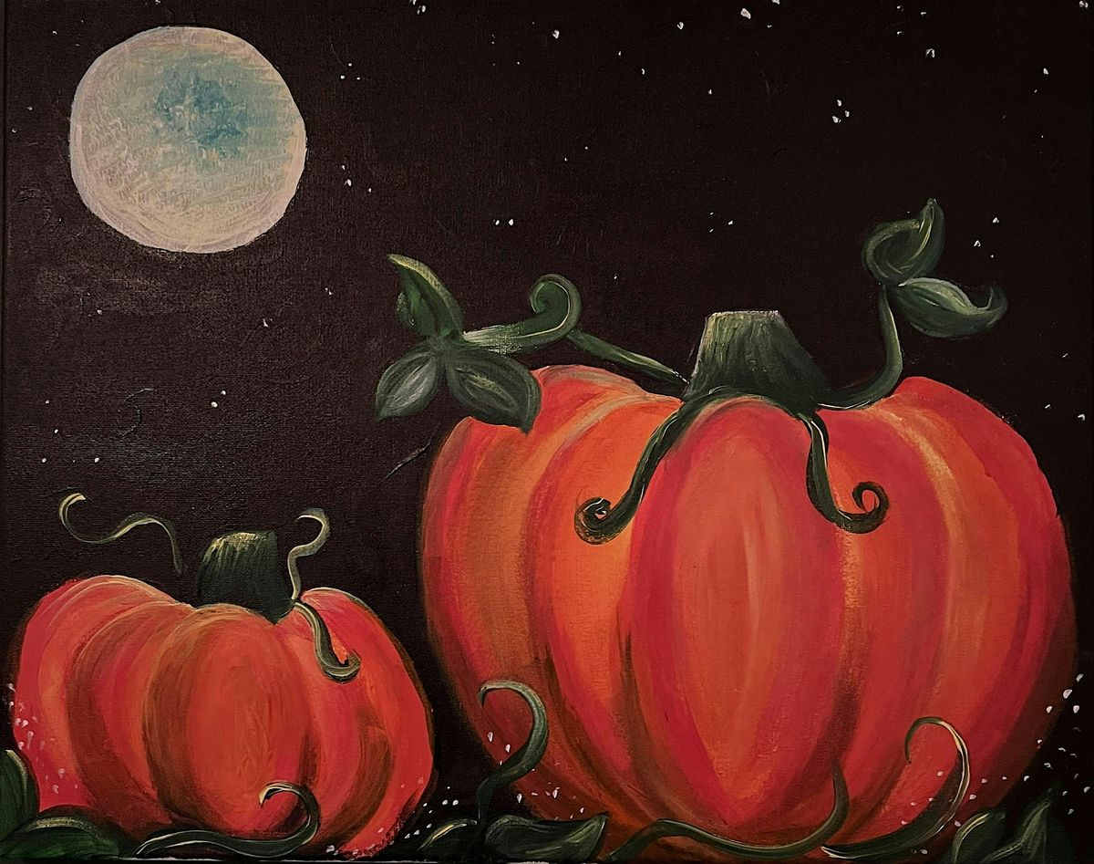 Moonlight Pumpkins - Paint and Sip