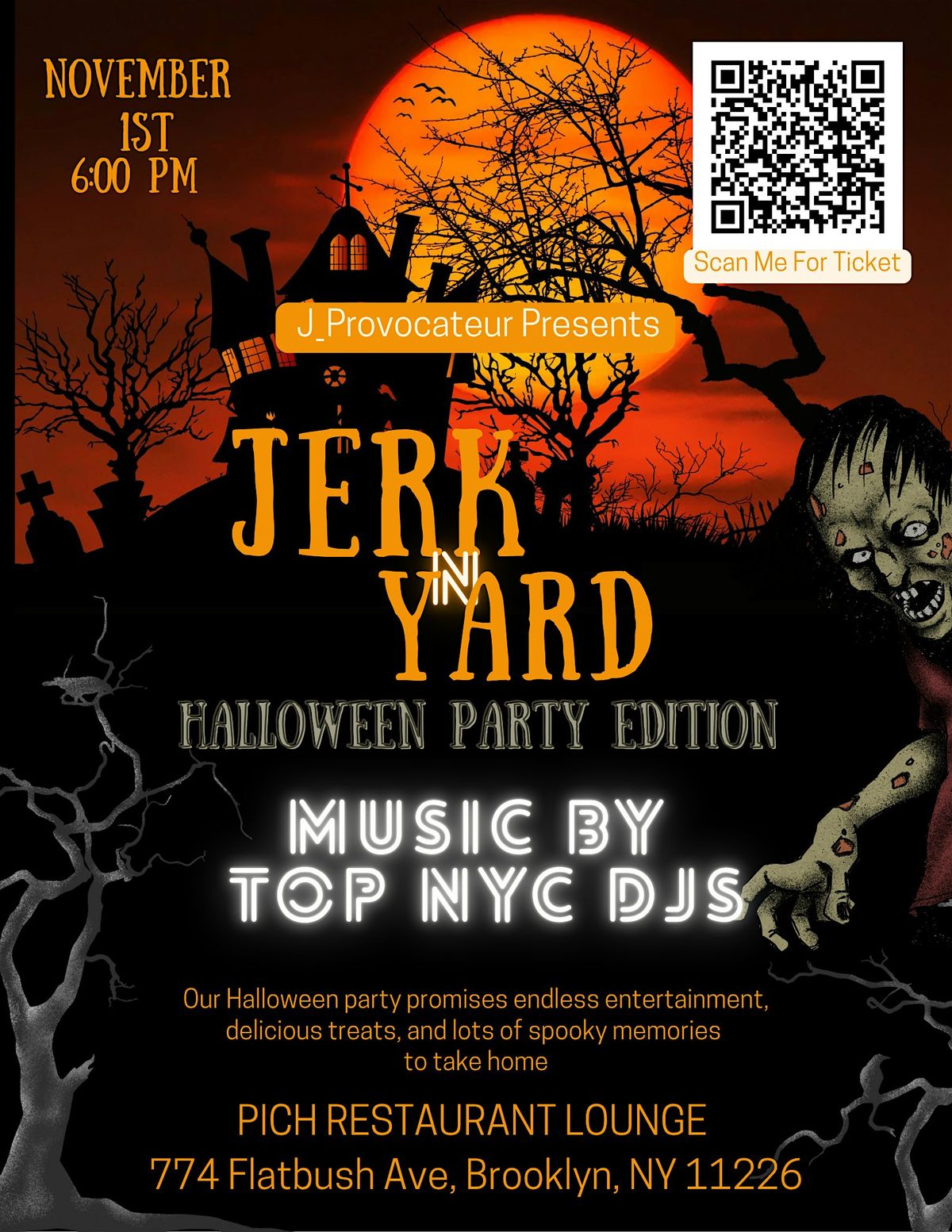 Jerk n Yard Presents: Halloween Party Edition