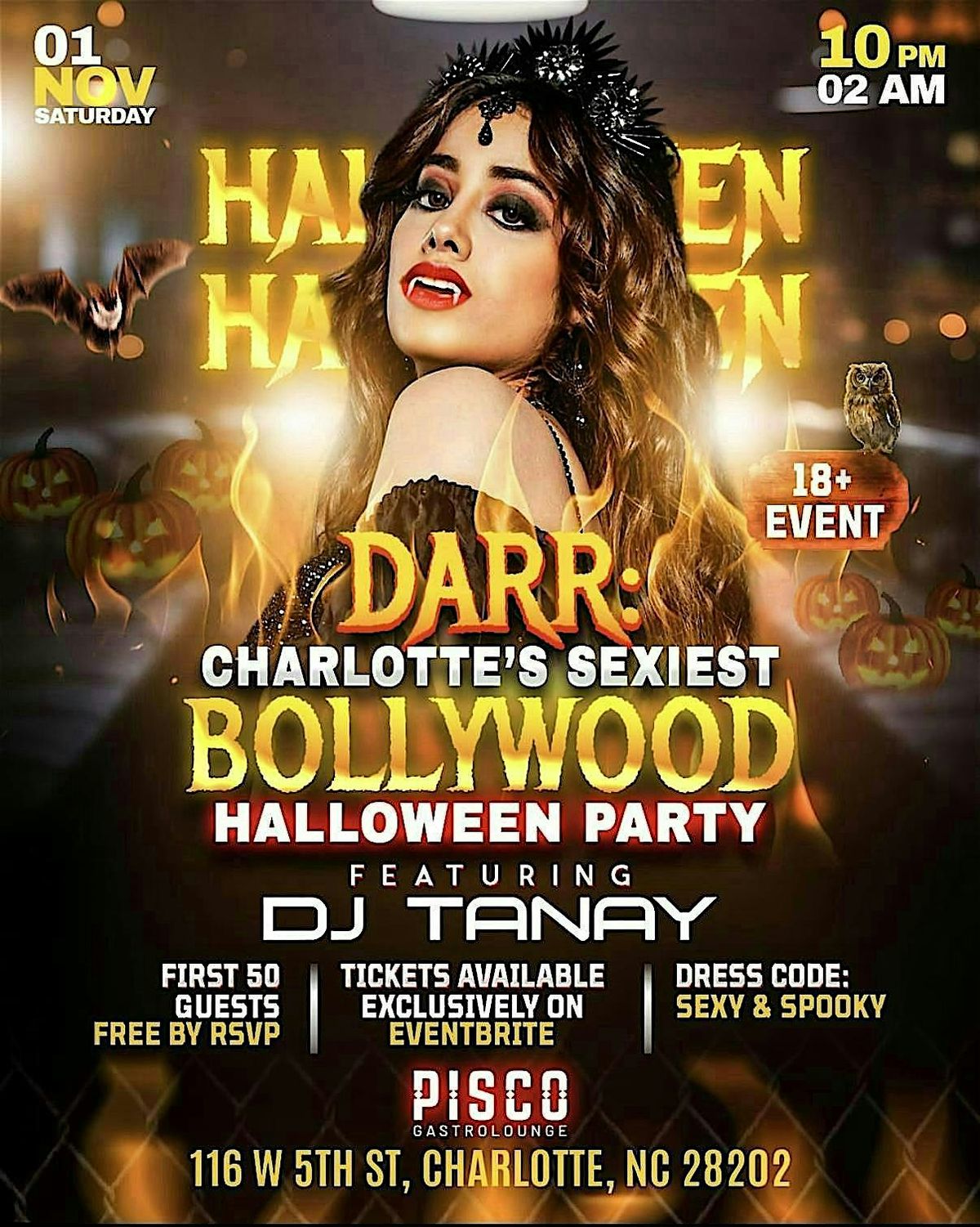 Darr: CLT's Sexy Bollywood Halloween Party