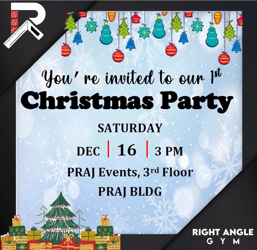 Right Angle Gym Christmas Party 2023 PRAJ Pasalubong Center and