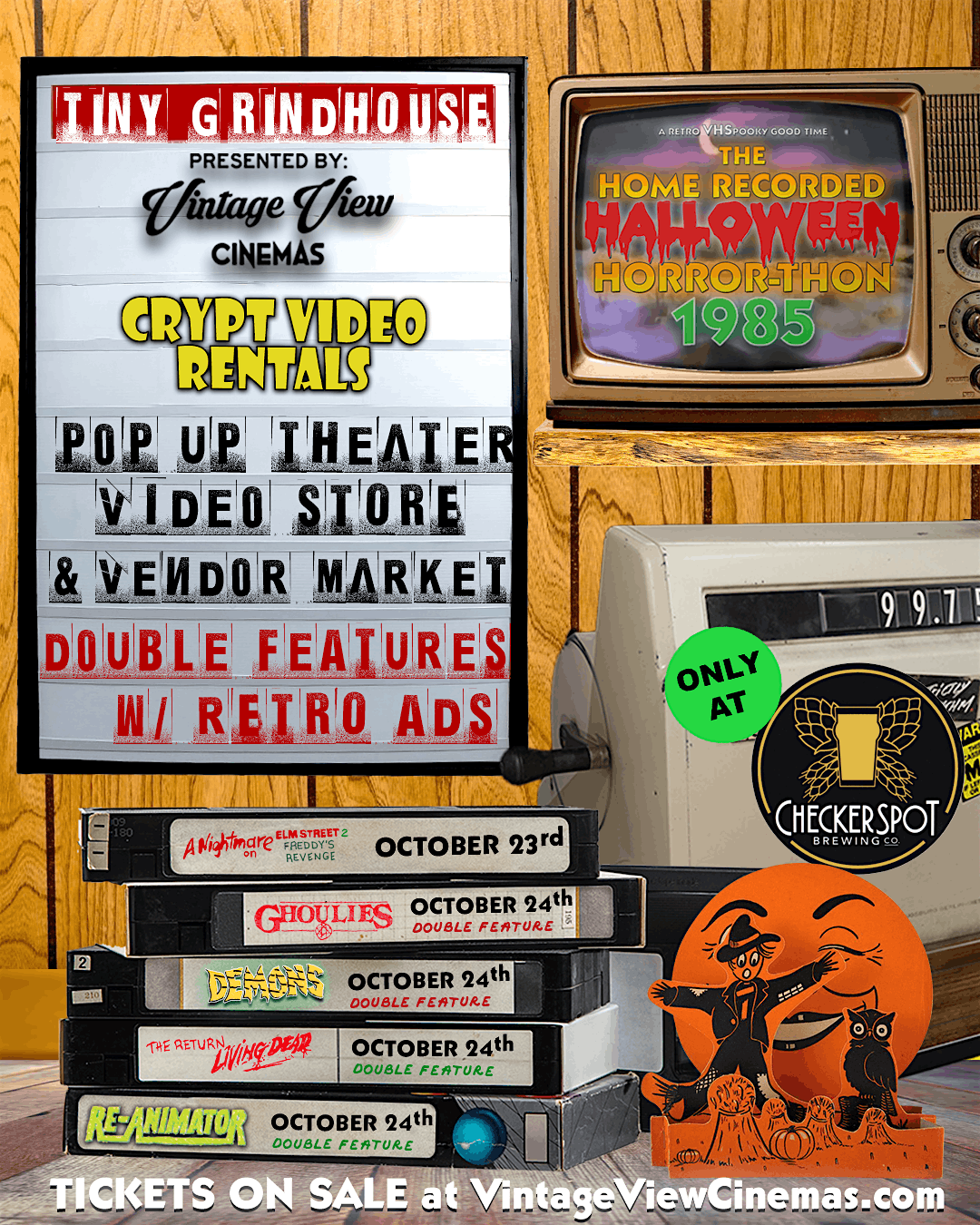 TINY GRINDHOUSE w\/ Crypt Video Rentals - Home Recorded Halloween HorrorThon