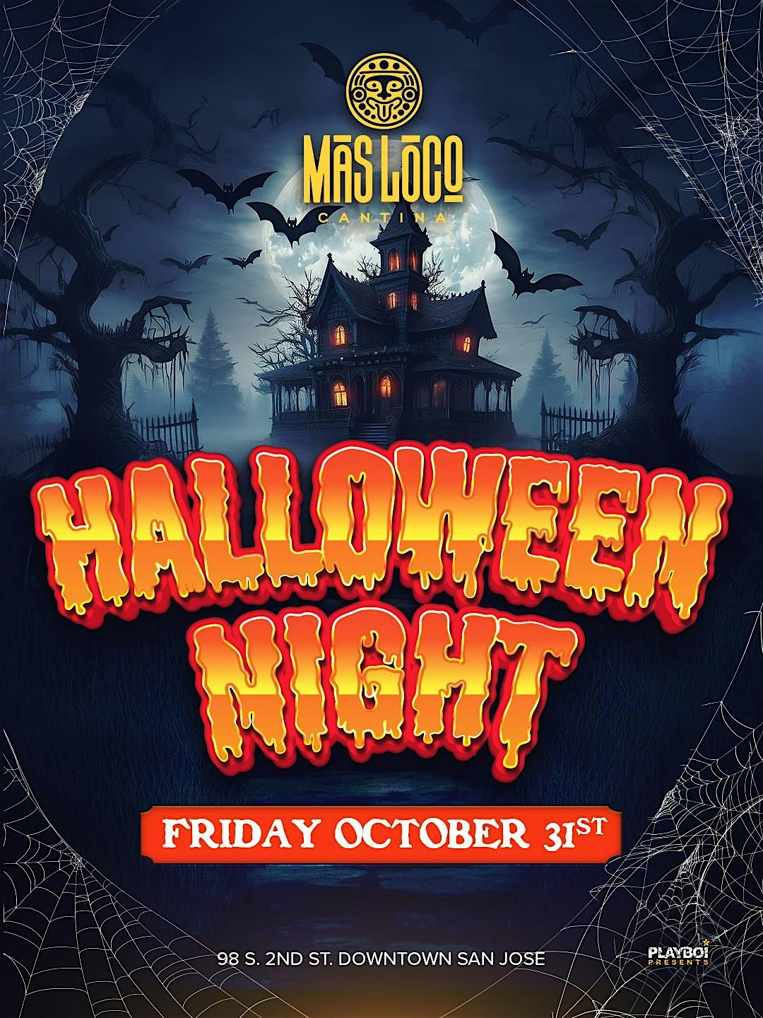 Mas Loco Cantina HALLOWEEN NIGHT Fri Oct 31st! Costume Event 10pm-1:30am