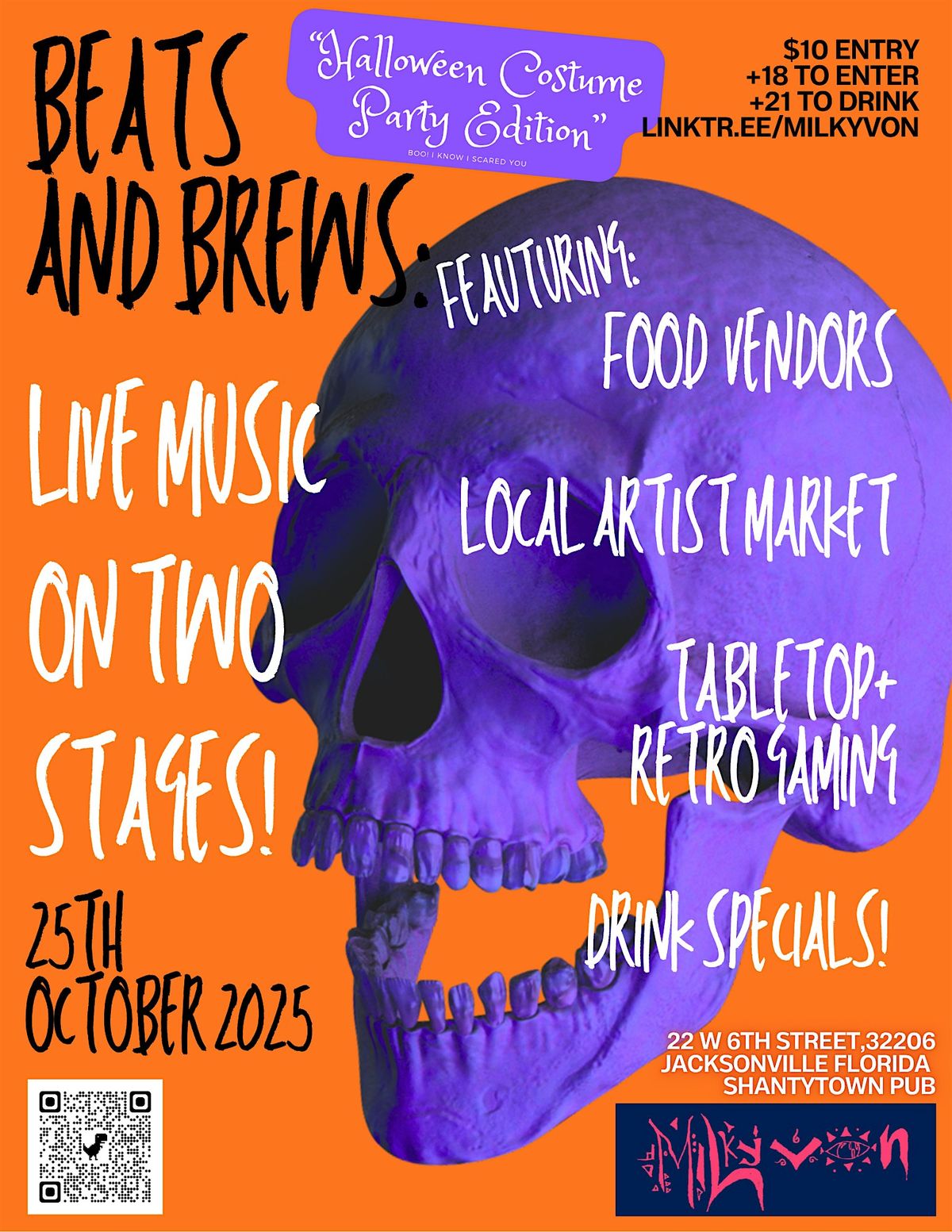 Beats and Brews: Halloween Costume Party Edition - presented by Milky Von