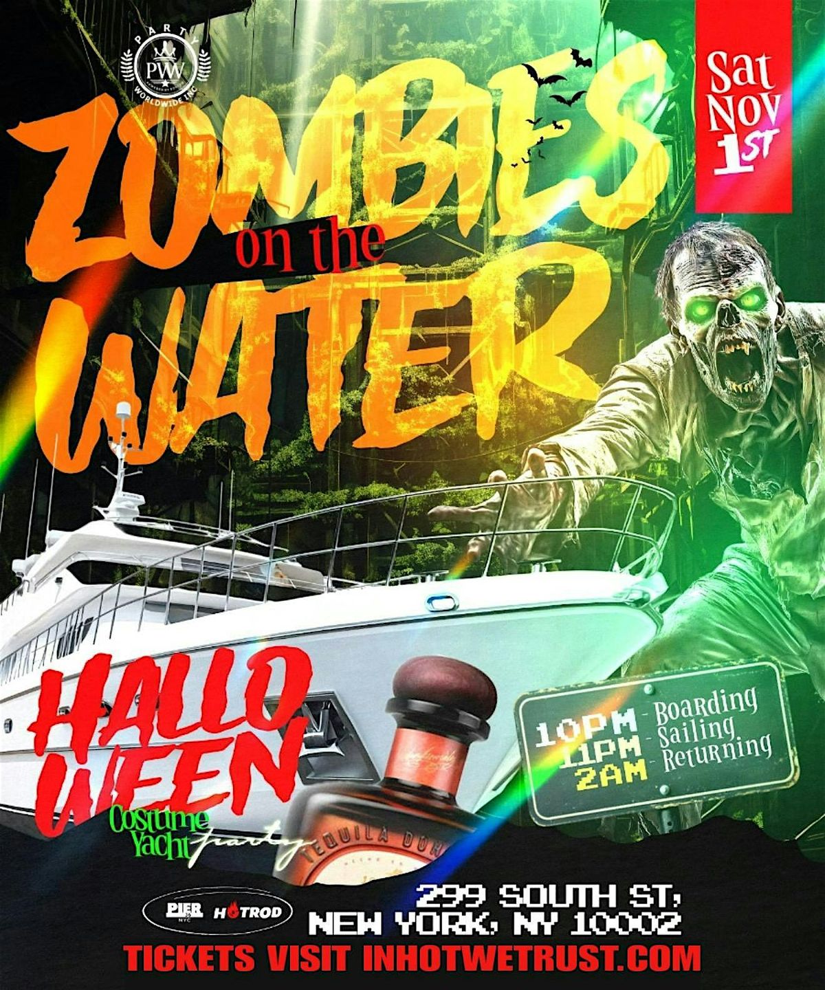 Zombies on the Water Halloween Cruise NYC