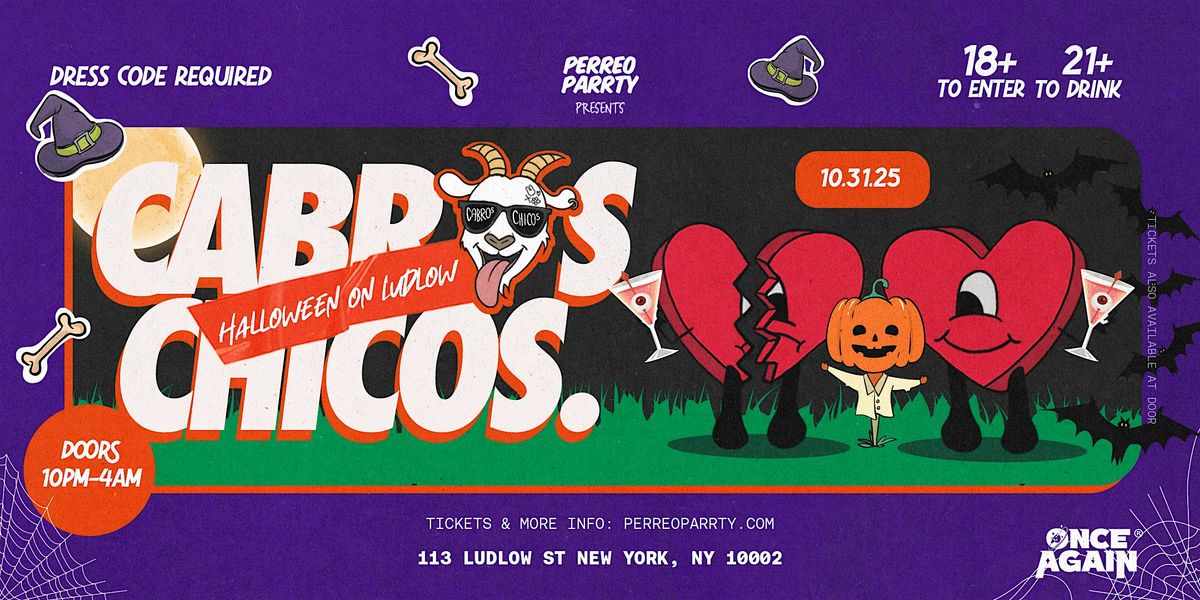 Cabros Chicos - Halloween On Ludlow | Dance Party in NYC (18+)