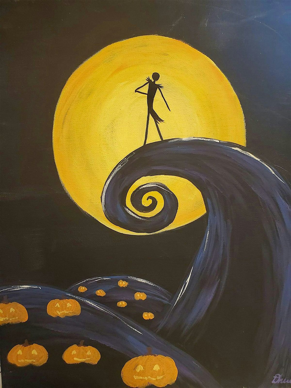 Meeple Masterpieces Painting Night: Nightmare Before Christmas