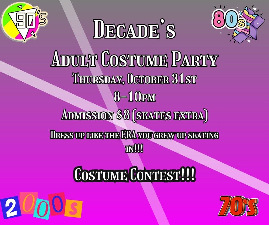 Decade's Adult Costume Party