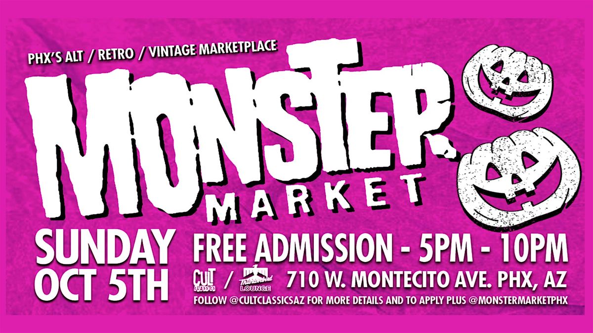 MONSTER MARKET - Halloween Alt \/ Vintage \/ Retro 80's Maker Vendor Market