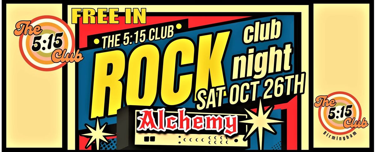 The 5:15 Free Halloween Rock Club Night with DJ Gez