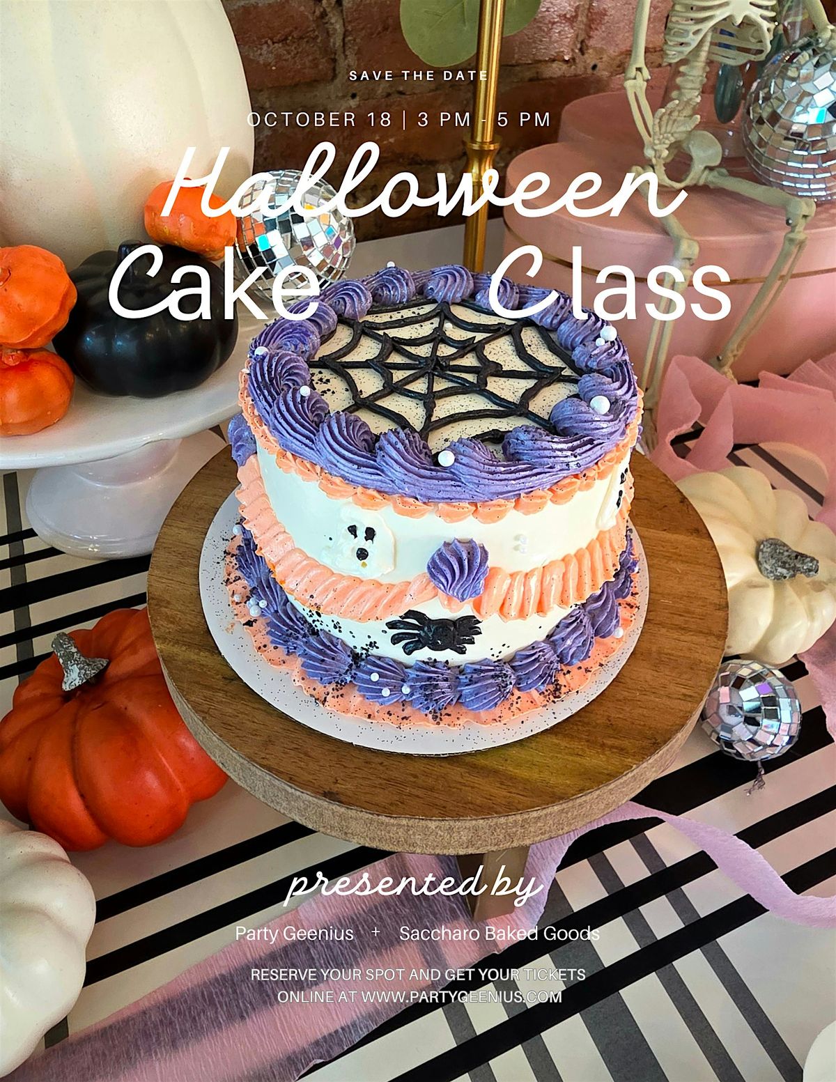 Boo-tiful Bakes: Halloween Cake Decorating Class