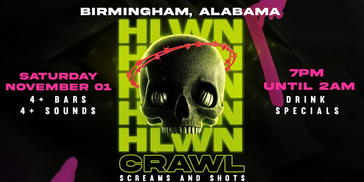 Screams & Shots Halloween Bar Crawl 2025 | Birmingham, Alabama