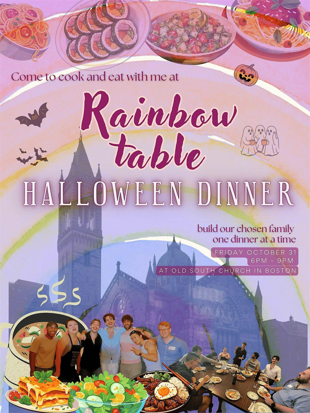Rainbow Table Halloween Dinner