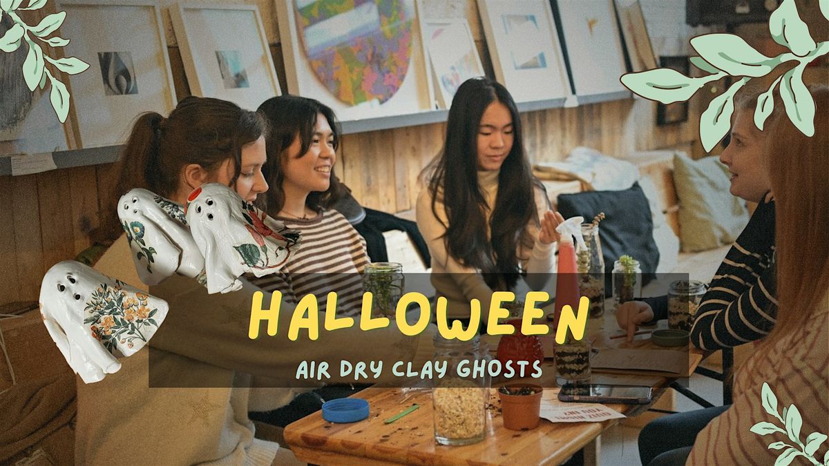 LONDON Halloween Ghost Candle Holders: Sculpt + Paint