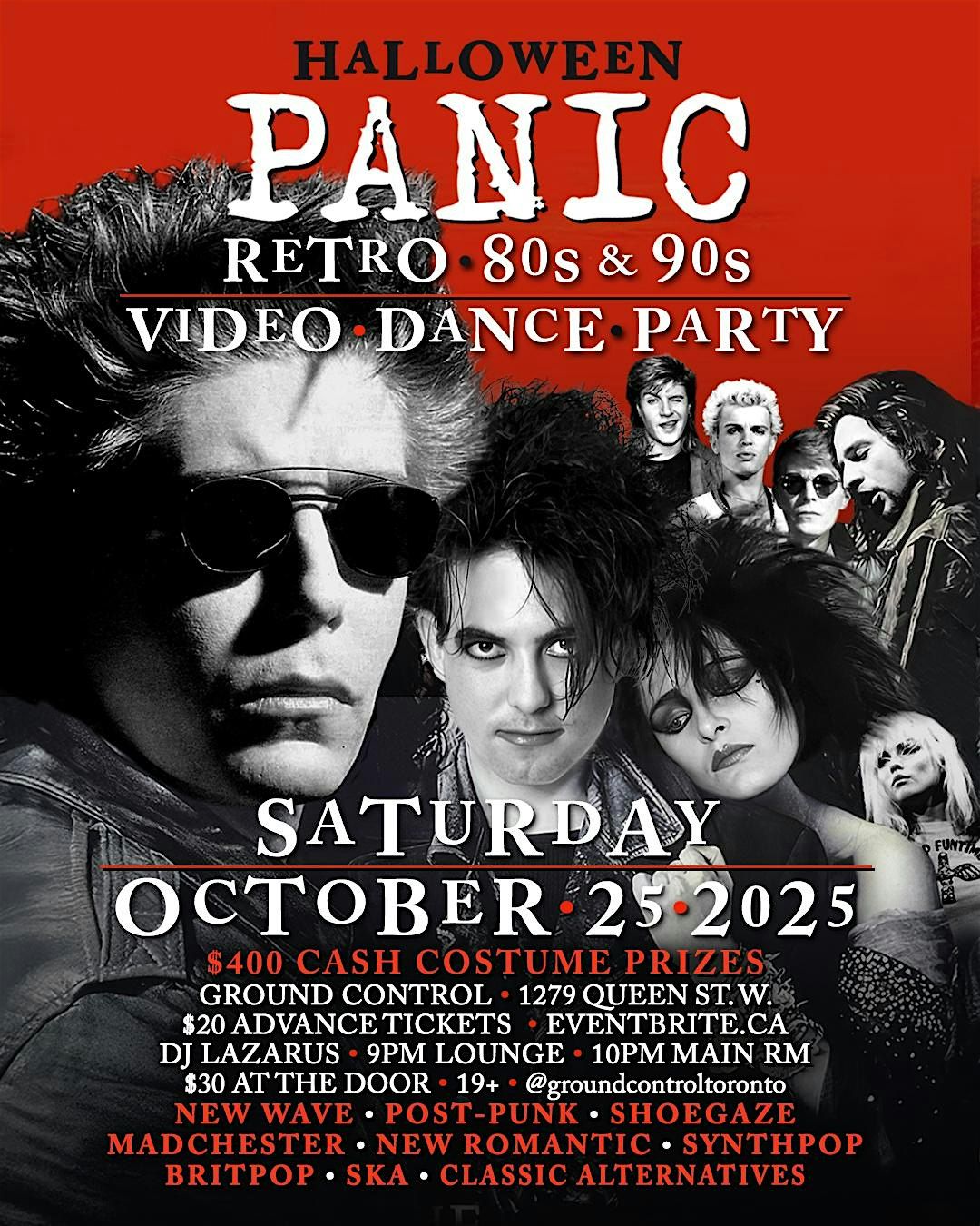 PANIC HALLOWEEN: 80s\/90s Video Dance Party - Sat Oct 25