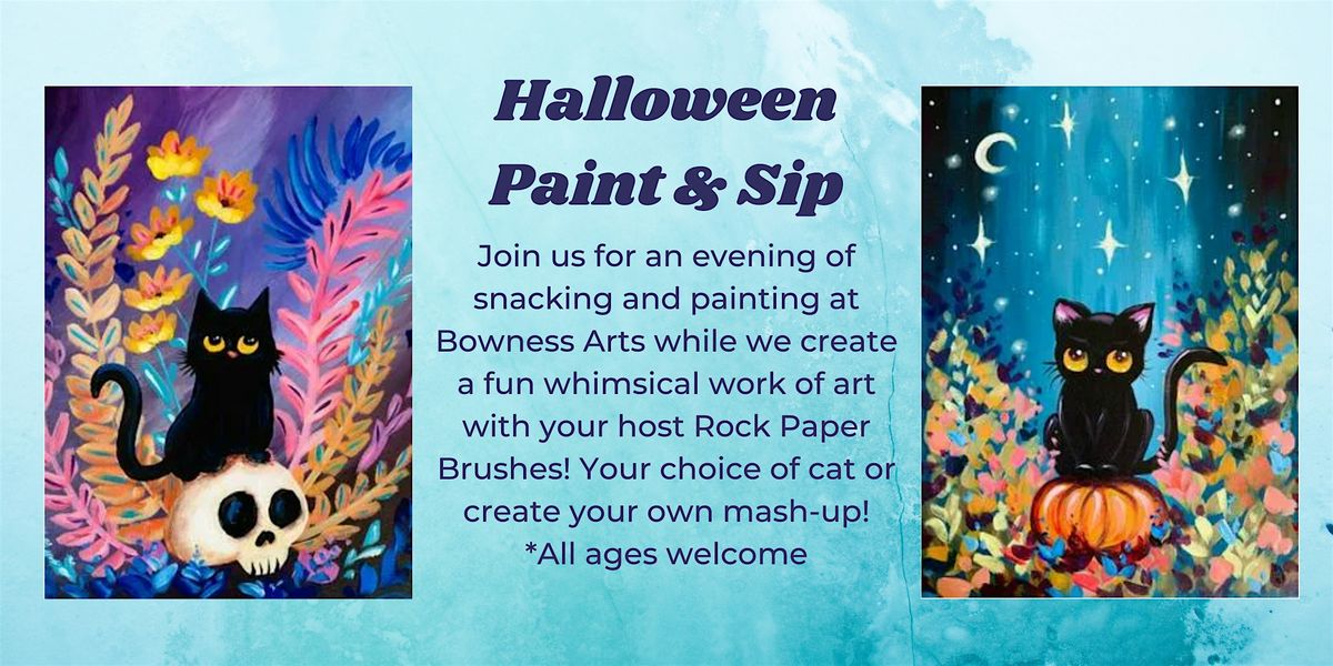 Paint & Sip - Halloween Cats