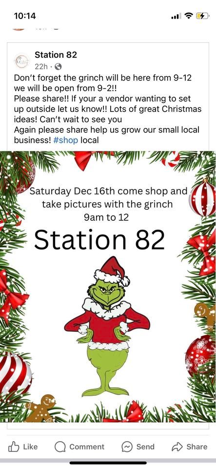 Shop with Grinch | Station 82 , Mc Shan, AL | December 16, 2023