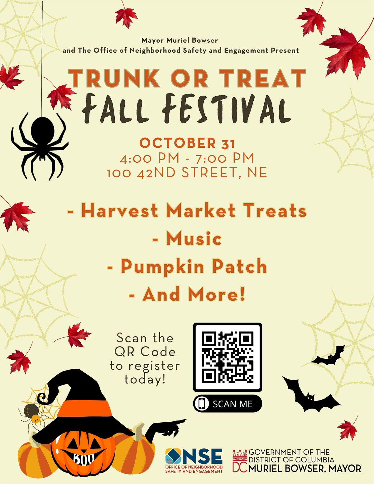 ONSE 3rd Annual Trunk or Treat Fall Festival