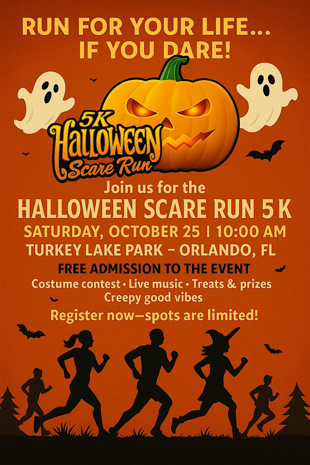 Halloween Scare Run 5K 2025: Run For Your Life!