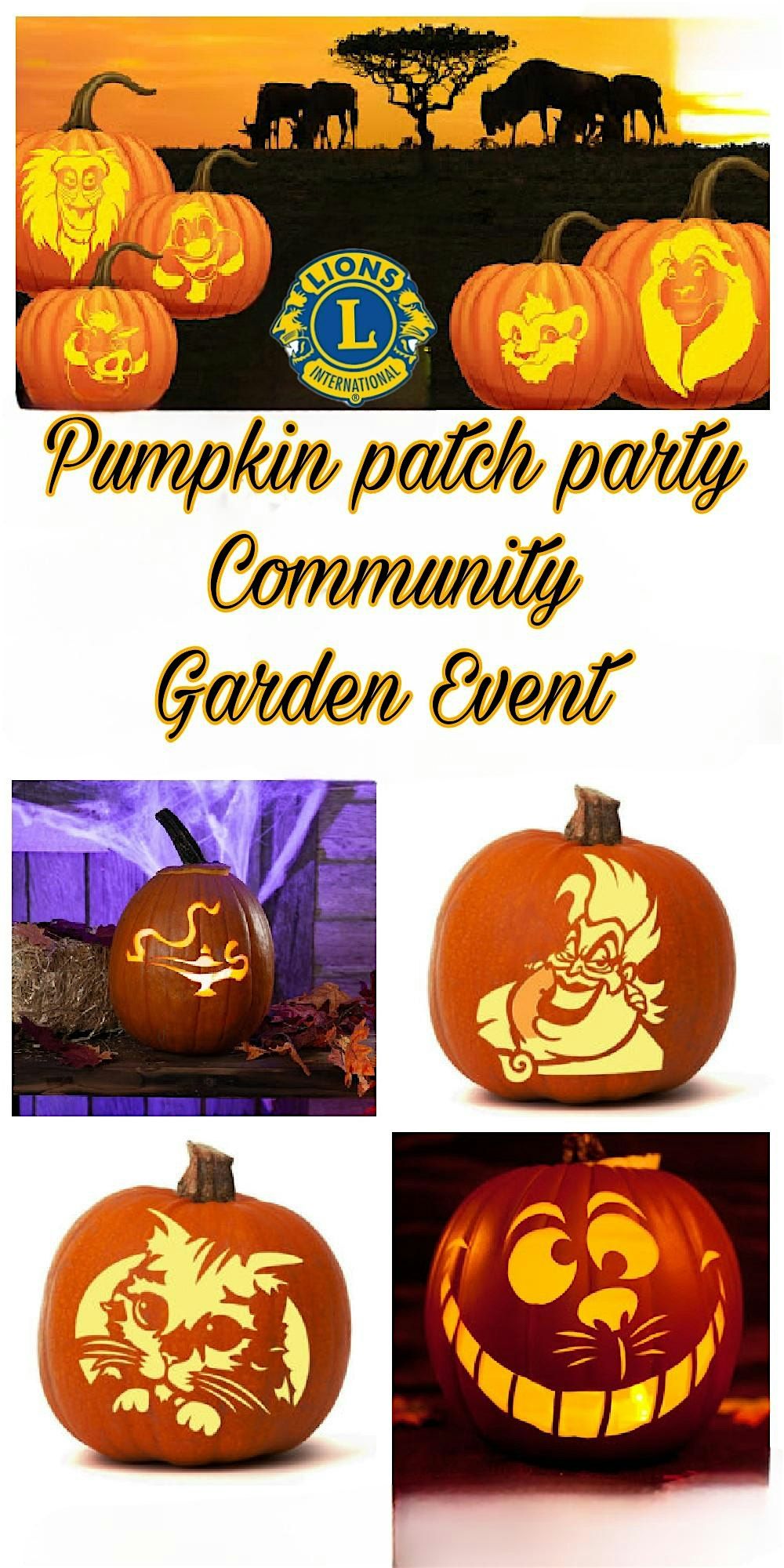 Lion\u2019s Club Halloween Pumpkin patch PSL party contest