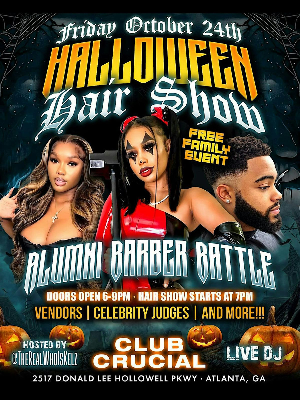 Shearz Institute Presents: Halloween Hair Show & Barber Battle