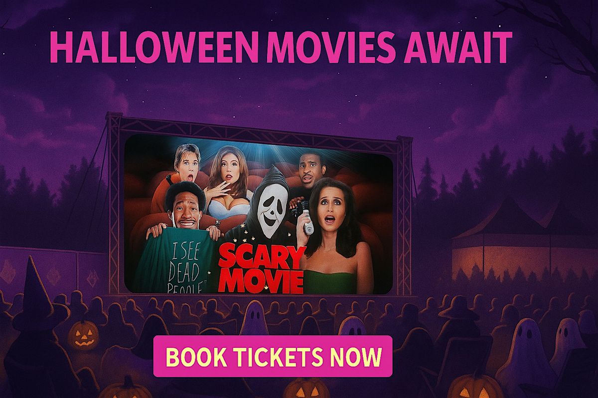 Scary movie Halloween Outdoor cinema at Whitlingham Country Park, Norwich