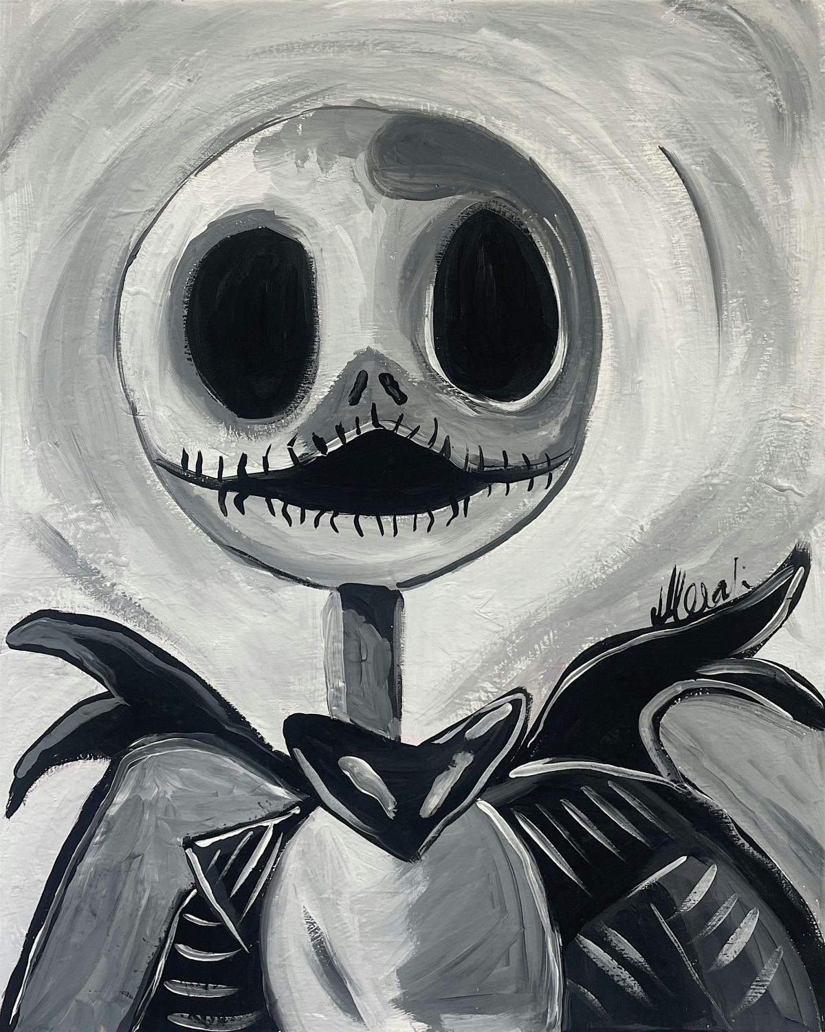 Halloween Sip n Paint Evening - Jack Skeleton