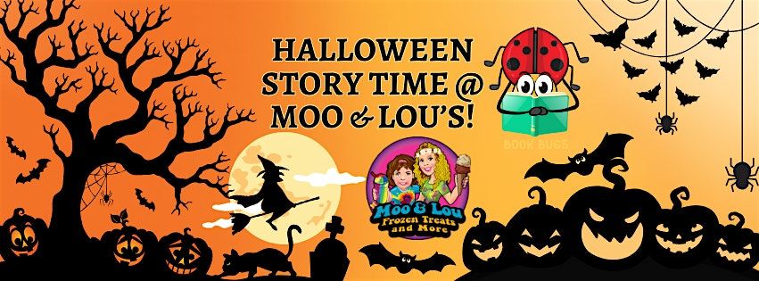 Book Bugs Halloween Story Time at Moo & Lou's!