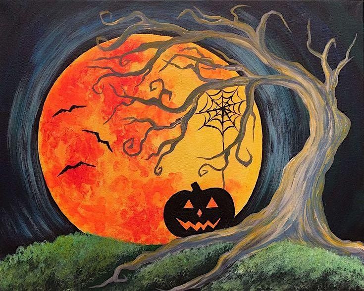 Paint & Sip - Halloween Moon