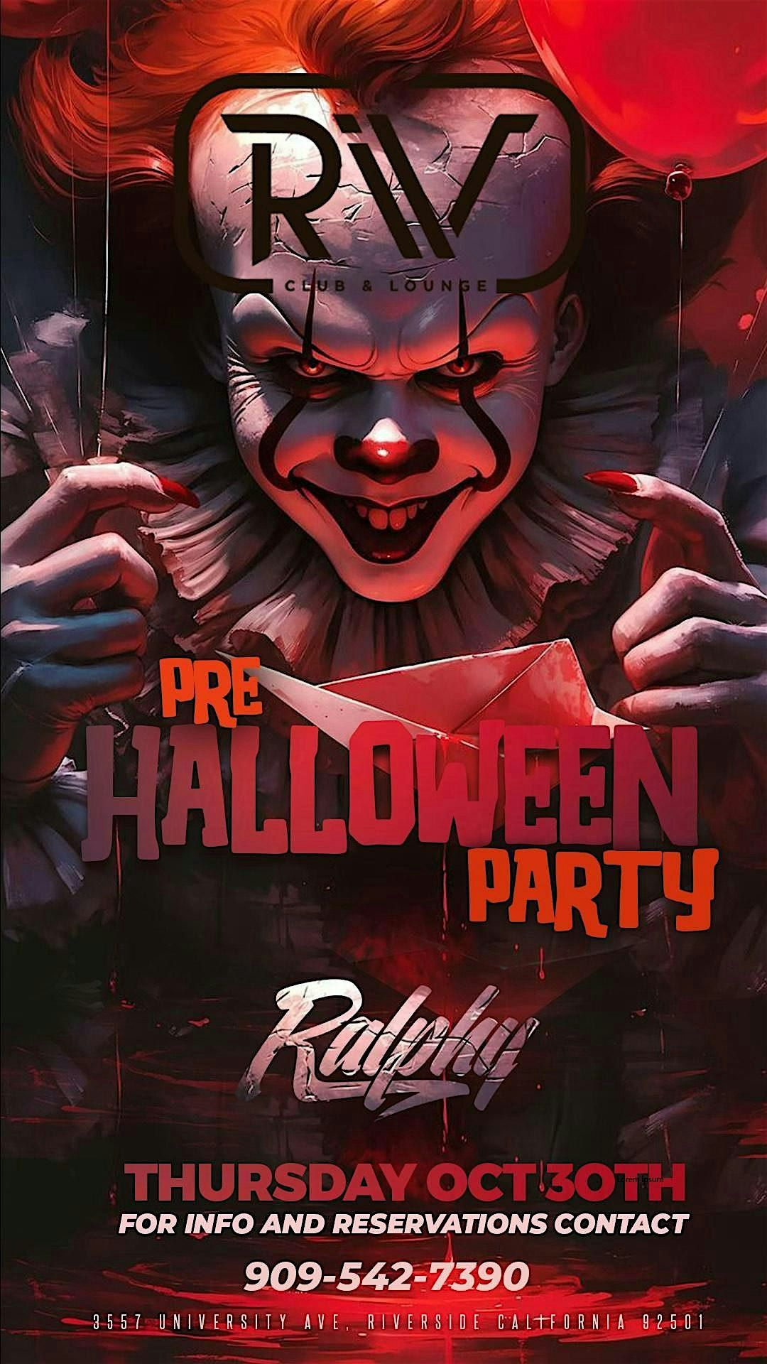 PRE-HALLOWEEN PARTY 10\/30