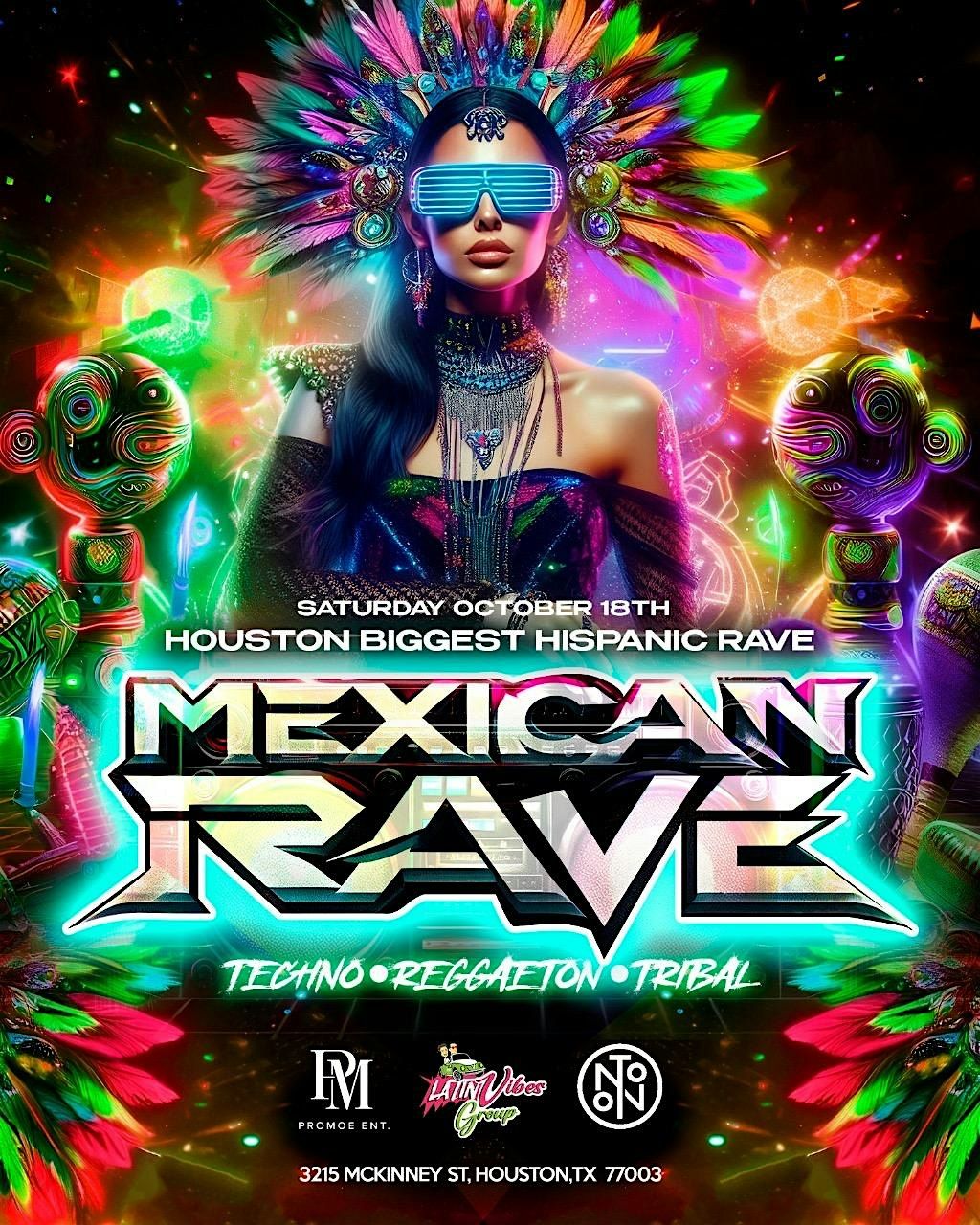 Halloween Mexican Rave: Techno, Reggaeton & Tribal @ NOTO Houston