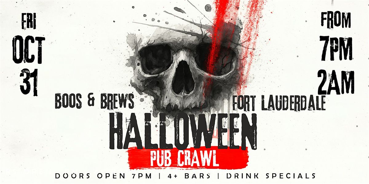 Boos & Brews Halloween Pub Crawl Fort Lauderdale 2025
