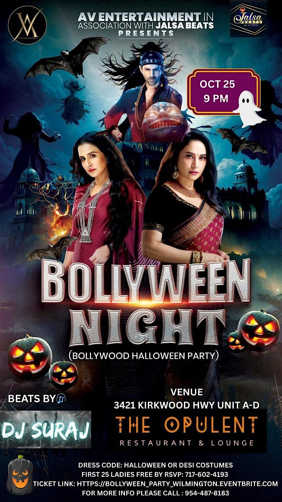 Bollyween Night - Bollywood-themed Halloween party night in Wilmington, DE
