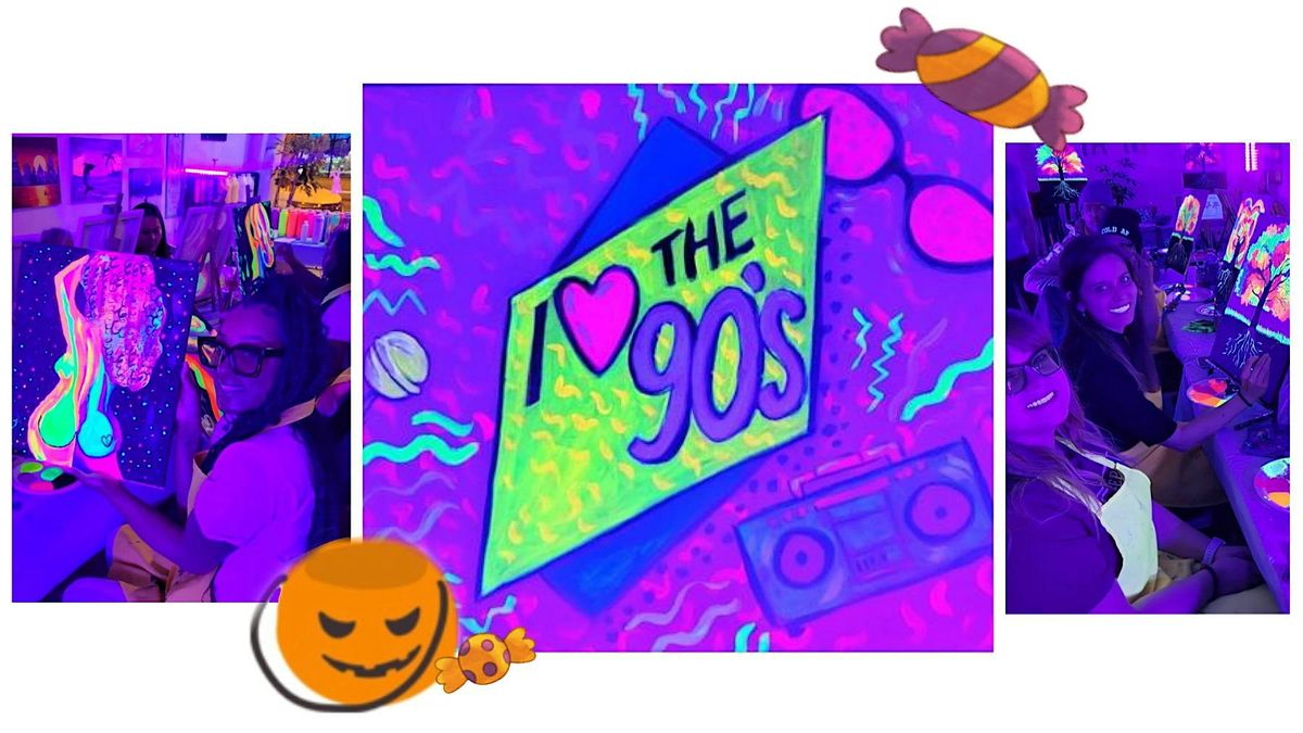 BYOB Sip & Paint - GLOW IN THE DARK "90s Halloween"