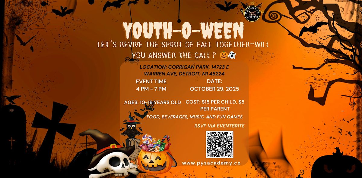 PYS Academy Annual Youth-o-ween Spooktacular Costume Fundraiser Event!