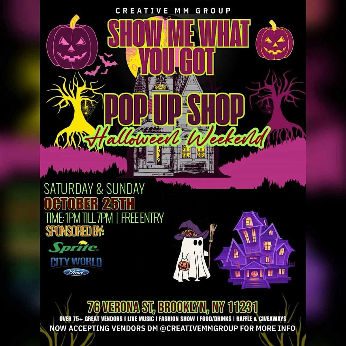 Show Me What You Got Halloween Pop Up Shop