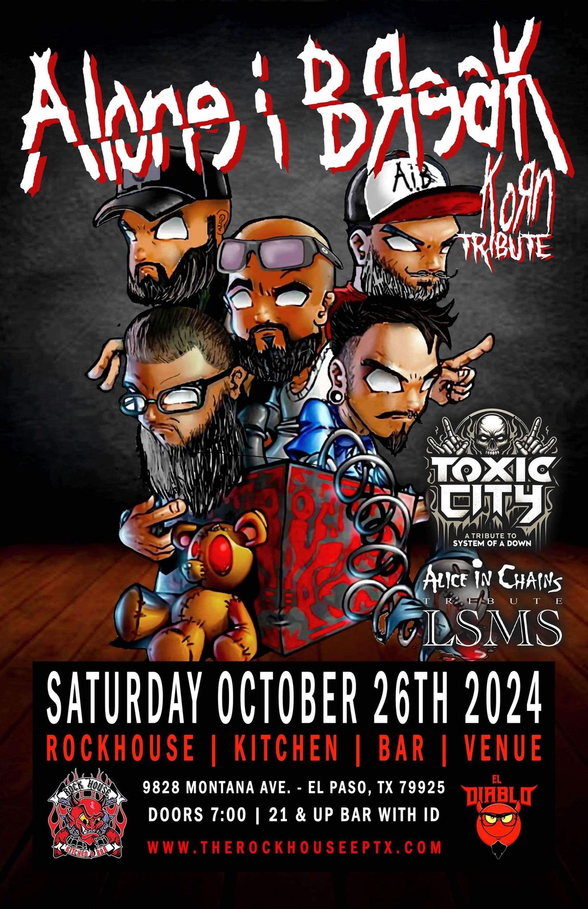 A.i.B Rockhouse Invasion w\/ LSMS and Toxic City (Pre-Halloween Party)