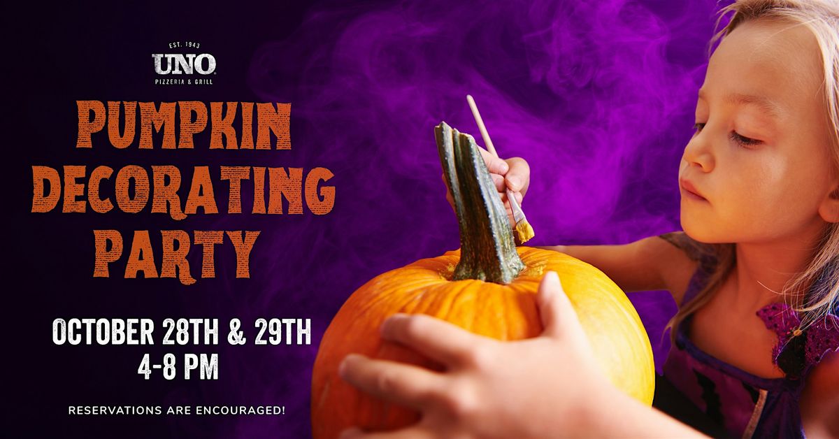 Pumpkin Decorating at UNOs in Kissimmee - FREE event!