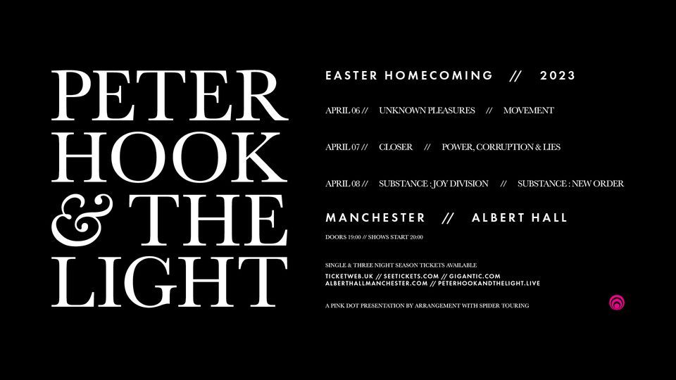 Peter Hook and the Light - Easter Homecoming - Manchester Albert Hall 