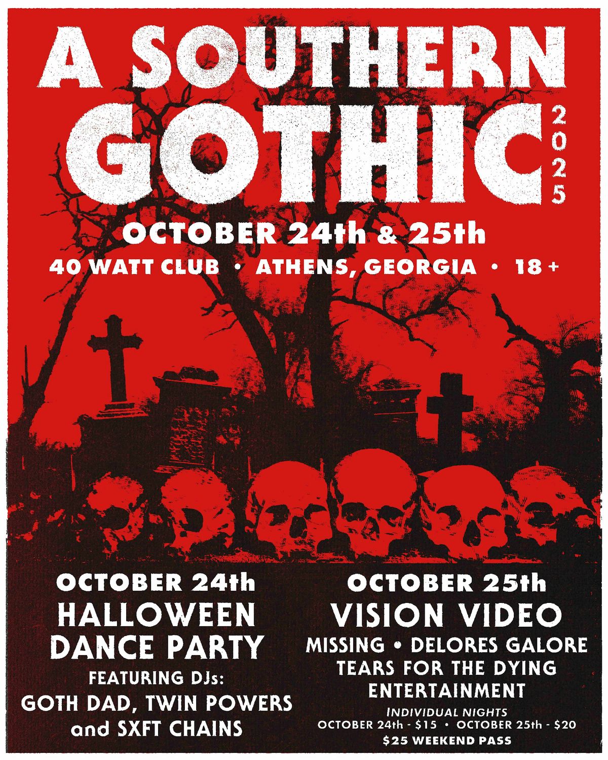 Halloween Dance Party. - GOTH DAD - TWIN POWERS and SXFT CHAINS