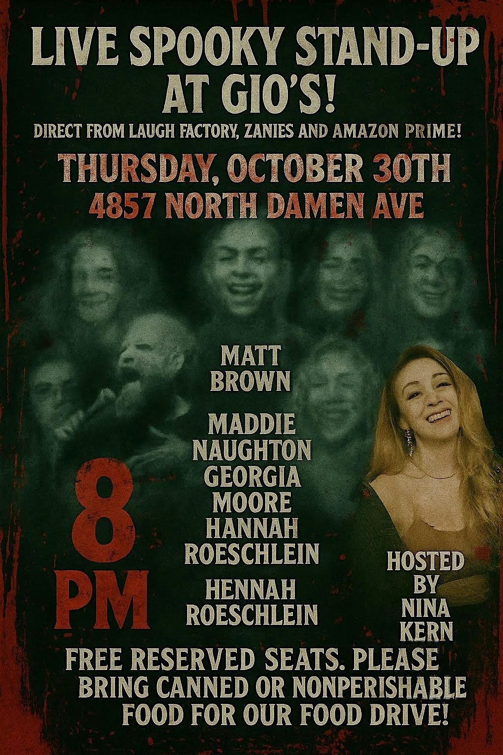 Live Spooky Standup at Gio's