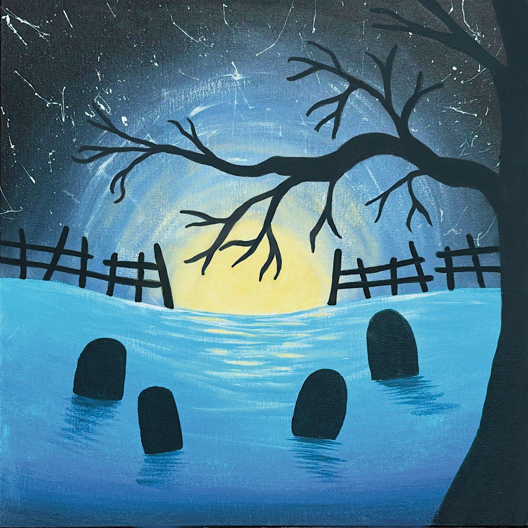Sip & Paint at Porto Lounge Fishponds, Bristol - "Halloween Eve"