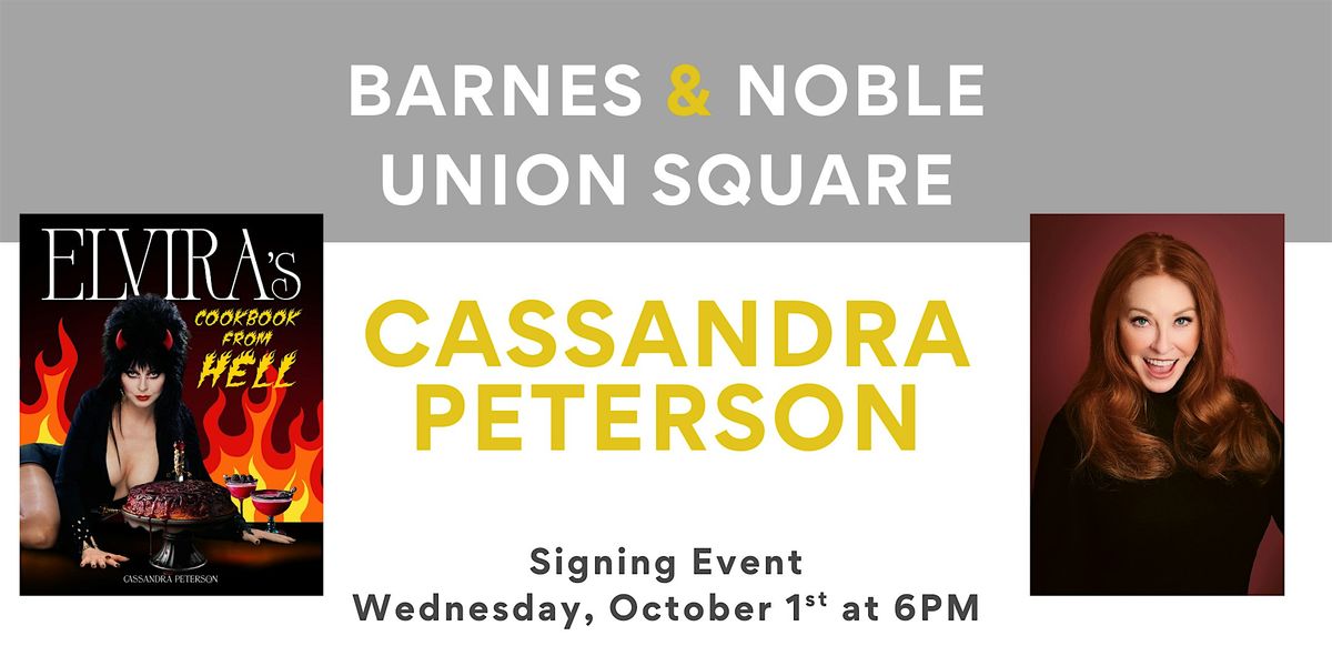 Cassandra Peterson celebrates ELVIRA'S COOKBOOK FROM HELL at B&N USQ