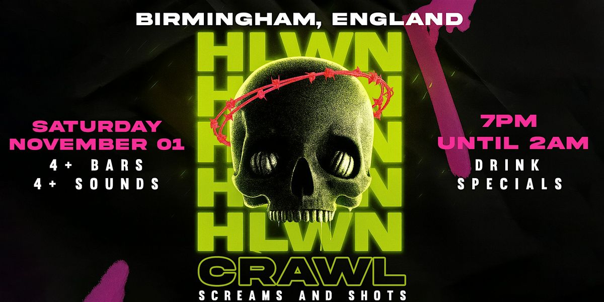 Screams & Shots Halloween Bar Crawl 2025 | Birmingham, England