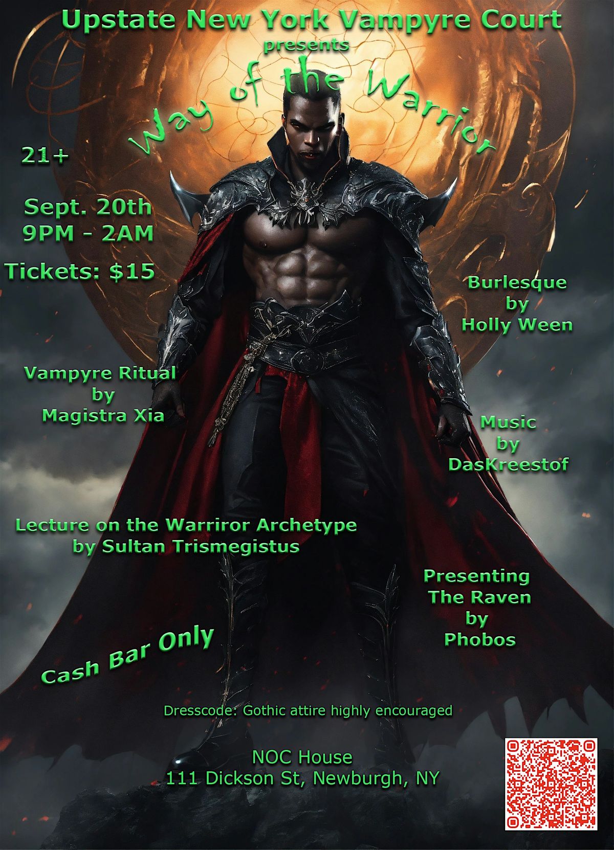 Upstate New York Vampyre Court presents Way of the Warrior