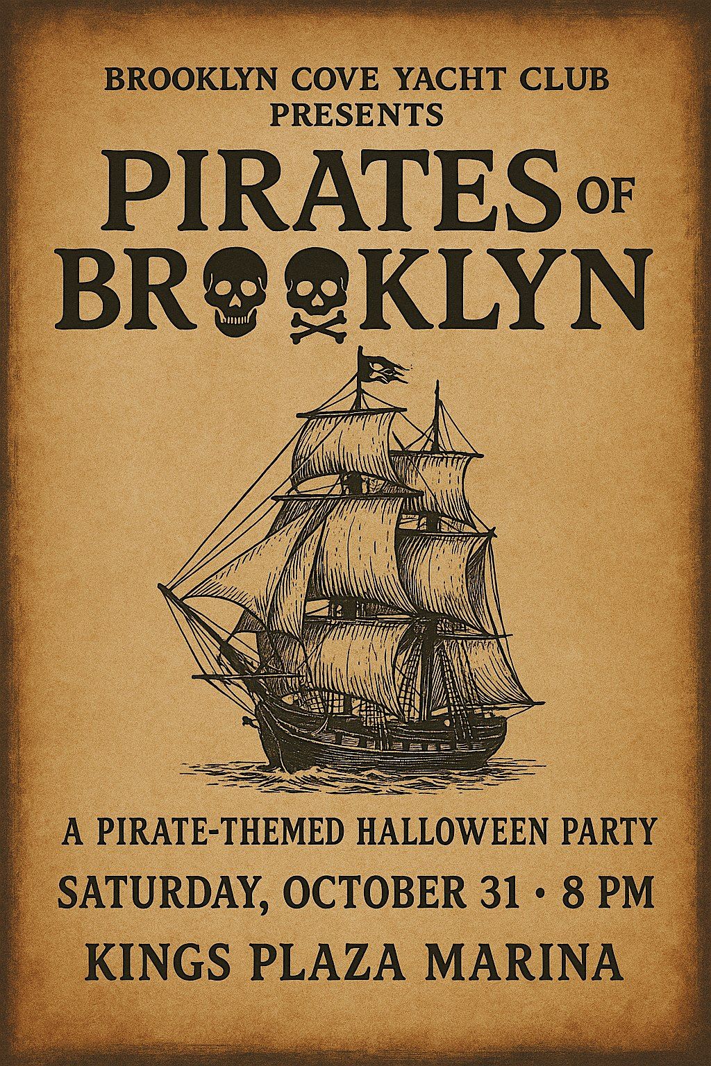Brooklyn Cove Yacht Club Presents: Pirates of Brooklyn \u2013 A Halloween Party