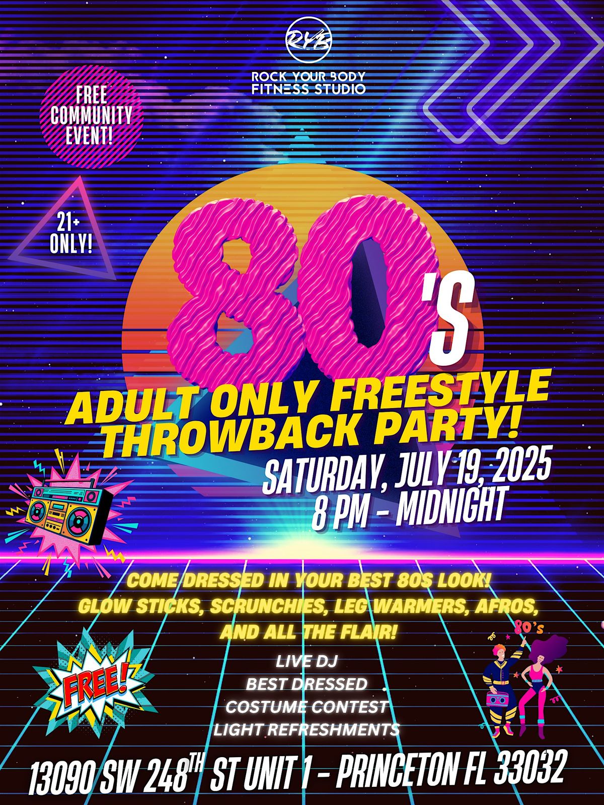 80s Throwback Freestyle Party